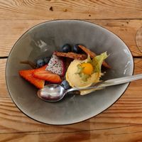 Pompoenijs met miso caramel at VanPlanten in Utrecht