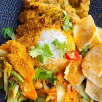 Indonesian menu, with delicious tempeh rendang and bit of a kick at VanPlanten in Utrecht