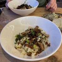 Pappardelle with salsify, mushrooms, beurre noisette   at VanPlanten in Utrecht