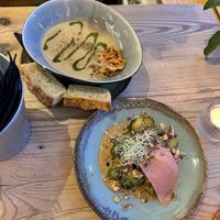 Soup and Brussels Sprouts  at VanPlanten in Utrecht