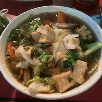 Delicious vegan Pho huge portion too  at Butterfly Belly in Portland