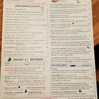 The vegan/vegetarian specific menu at Butterfly Belly in Portland