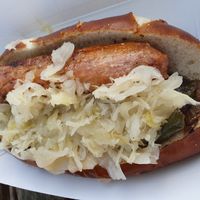 Vegan Bratwurst Sausage  at Vegan Brüder in Fort Lauderdale