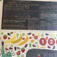 Smoothie menu  at Good Stuff Juice Company in New York City