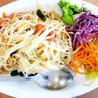Papaya salad - So healthy and sweet at Wheel of Life in Irvine
