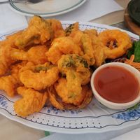 Shrimp and vegetables at Wheel of Life in Irvine