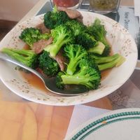 Beef and broccoli at Wheel of Life in Irvine