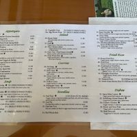 menú  at Wheel of Life in Irvine