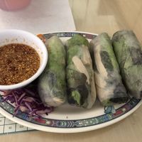 Spring rolls! at Wheel of Life in Irvine