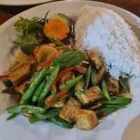 Tofu green beans at Cendana in Seminyak