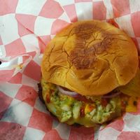 Avocado slaw burger at Nut Cafe in Jonesboro
