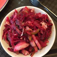 Salad with beetroot and cabbage  at Lyublyu i Blagodaryu in Yekaterinburg