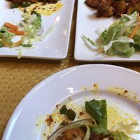 Aloo and garlic mushrooms  at The Everest in Westport