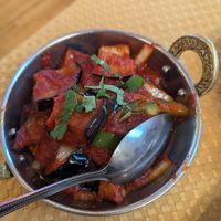 Aubergine (super delish) at The Everest in Westport