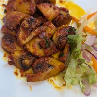 Garlic mushrooms (starter) at The Everest in Westport