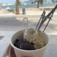 Chocolate and caramel (marked vegan)   at La Goleta in Mallorca