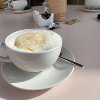 Cappuccino with soy milk ☕️   at La Goleta in Mallorca