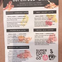 Superfood lattes for winter!  at PuRe Juice Bar in Tokyo