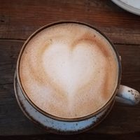 Oatmilk cappuccino at Kerszberg's Café & Genuss in Berlin