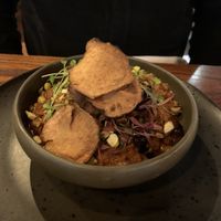 Aubergine and pistachio curry   at Swadish in Glasgow