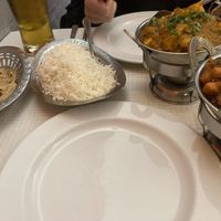 Order of rice, paratha, Aloo Gobi and Chana.  at Bengal Tandoori in Lisbon