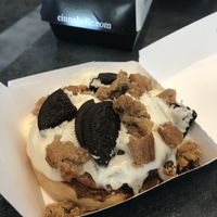 Cookie topped bun. Yum!  at Cinnaholic in Belmont