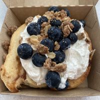 Blueberry Pie roll  at Cinnaholic in Ottawa
