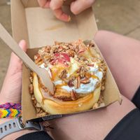Caramel apple pie at Cinnaholic in Ottawa