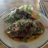 Vegan avocado toast at Aien Coffee & Hostel in Chatan