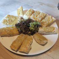 Garlic bread at Trash Chic in Cologne