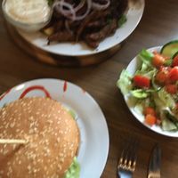 Burger, Gyros und Salat  at Trash Chic in Cologne