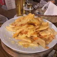 vegan chili cheese fries (was expecting a vegan tofu or bean chili, but instead it was sweet chili sauce) still good tho. at Trash Chic in Cologne