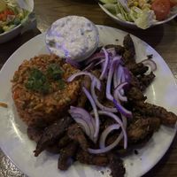 Gyros Teller mit Tomaten Reis   at Trash Chic in Cologne