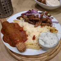 Currywurst, gyros and cheesy chips at Trash Chic in Cologne