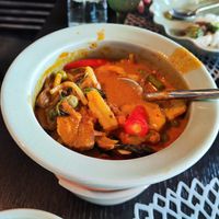 Red curry at White Elephant in Zurich
