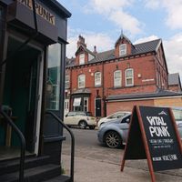Outdoor seating at Punk Vegan in Leeds