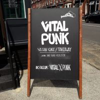 It is what it says at Punk Vegan in Leeds