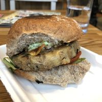 Burger at Punk Vegan in Leeds