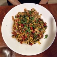 Peruvian noodles with vegetables. at Aji Limon in Bonita Springs