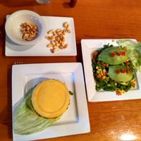Stuffed potato and stuffed avocado with roasted corn. at Aji Limon in Bonita Springs