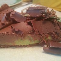 Avocado chocolate cake  at Tushita in Munich