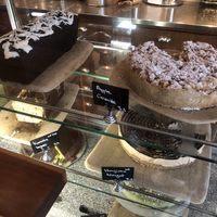 Cakes all vegan and organic   at Tushita in Munich