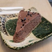 Chocolate mousse cake at Tushita in Munich