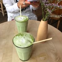 Matcha Latte at Tushita in Munich