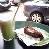 Avocado chocolate cake - to die for!! at Tushita in Munich