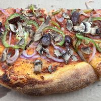 Make-your-own vegan pizza   at Prospectors Pizza in Denali