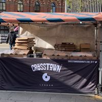 Stall  at Crosstown Doughnuts - Kings Cross Market in North London