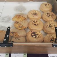 Vegan options at Crosstown Doughnuts - Kings Cross Market in North London