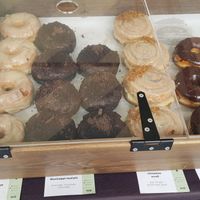 Vegan options oh yeah! at Crosstown Doughnuts - Kings Cross Market in North London
