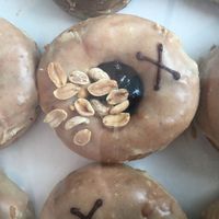 Vegan donuts at Crosstown Doughnuts - Kings Cross Market in North London